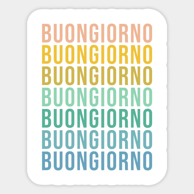 Buongiorno Sticker by ApricotBirch